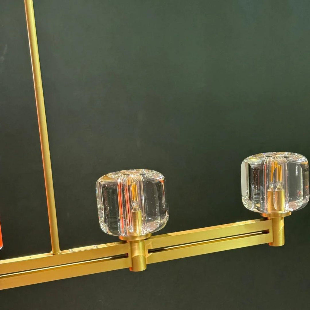 72 Inch Linear Candle Crystal Chandelier - Demaret