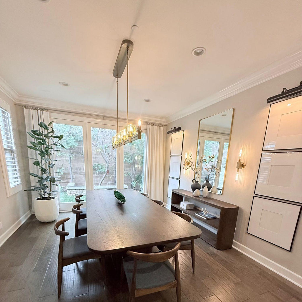 54 Inch Linear Candle Crystal Chandelier - Demaret