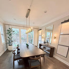 54 Inch Linear Candle Crystal Chandelier - Demaret