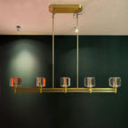 54 Inch Linear Candle Crystal Chandelier - Demaret