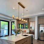 72 Inch Linear Candle Crystal Chandelier - Demaret