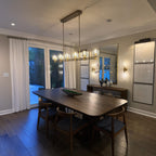 72 Inch Linear Candle Crystal Chandelier - Demaret