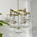 36 Inch Clear Glass Cluster Bubble Chandelier - Cabrette