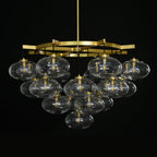 48 Inch Clear Glass Cluster Bubble Chandelier - Cabrette