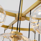 48 Inch Clear Glass Cluster Bubble Chandelier - Cabrette