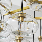 48 Inch Clear Glass Cluster Bubble Chandelier - Cabrette