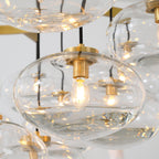 48 Inch Clear Glass Cluster Bubble Chandelier - Cabrette