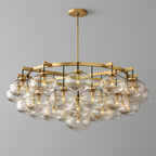 60 Inch Clear Glass Cluster Bubble Chandelier - Cabrette