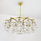 60 Inch Clear Glass Cluster Bubble Chandelier - Cabrette