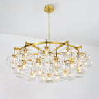 60 Inch Clear Glass Cluster Bubble Chandelier - Cabrette