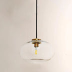 10 Inch Clear Glass Globe Pendant Light - Cabrette