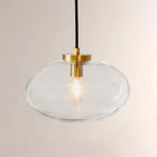 10 Inch Clear Glass Globe Pendant Light - Cabrette