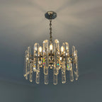 24 Inch Crystal Prism Candle Round Chandelier - Bonnington