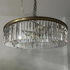 43 Inch Crystal Prism Round Chandelier - Rhys