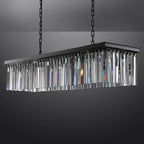 49 Inch Crystal Prism Rectangular Chandelier - Rhys