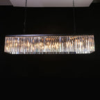 60 Inch Crystal Prism Rectangular Chandelier - Rhys