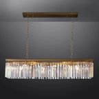 49 Inch Crystal Prism Rectangular Chandelier - Rhys