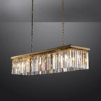 49 Inch Crystal Prism Rectangular Chandelier - Rhys