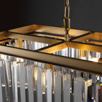 49 Inch Crystal Prism Rectangular Chandelier - Rhys
