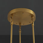 64 Inch Ribbed Smoked Glass Tiered Chandelier - Sirene