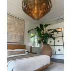 52 Inch Ribbed Smoked Glass Tiered Chandelier - Sirene