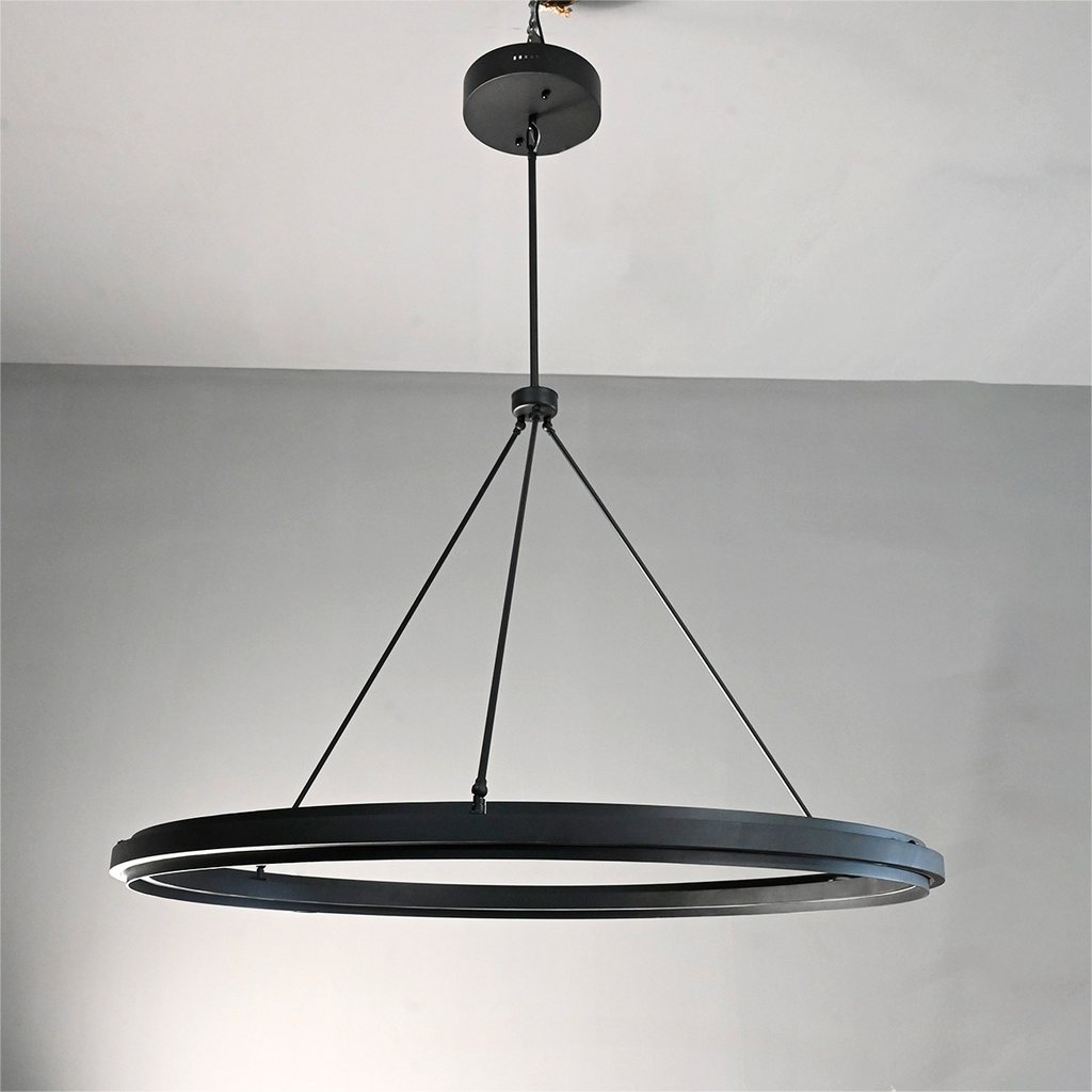48 Inch Forged Iron Ring LED Chandelier - Peralta