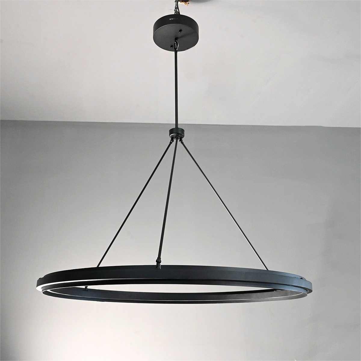 48 Inch Forged Iron Ring LED Chandelier - Peralta