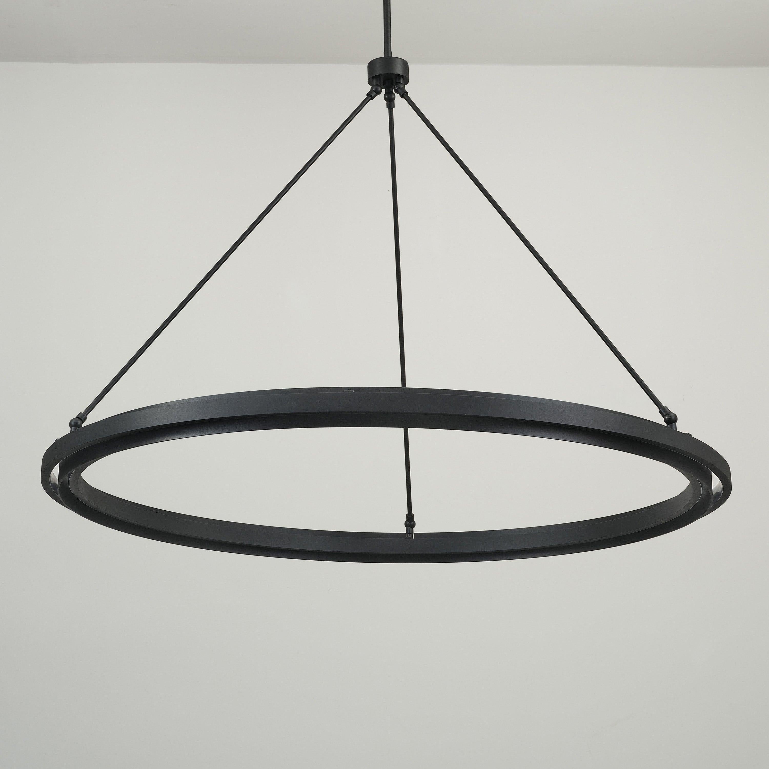 48 Inch Forged Iron Ring LED Chandelier - Peralta