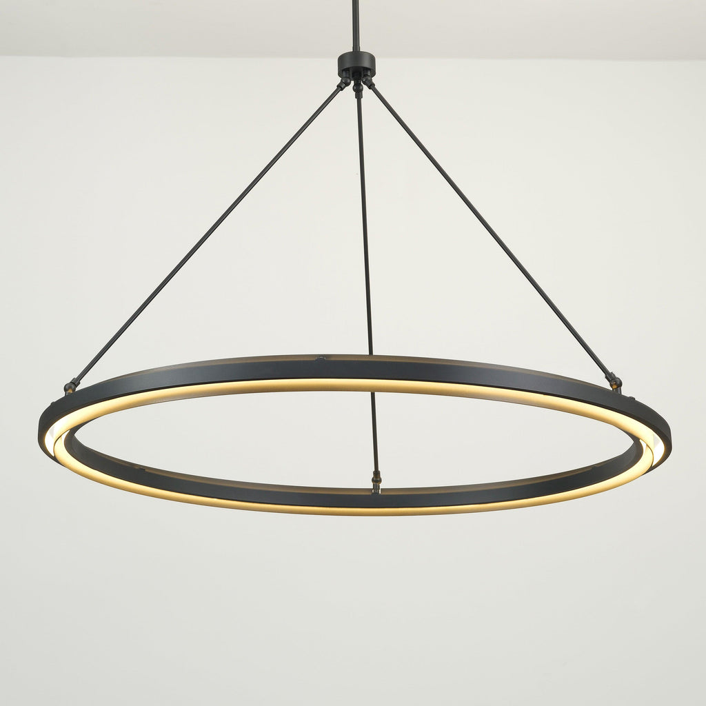 48 Inch Forged Iron Ring LED Chandelier - Peralta
