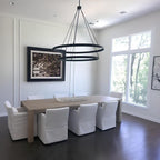 60 Inch Forged Iron Two-Tier Ring LED Chandelier - Peralta