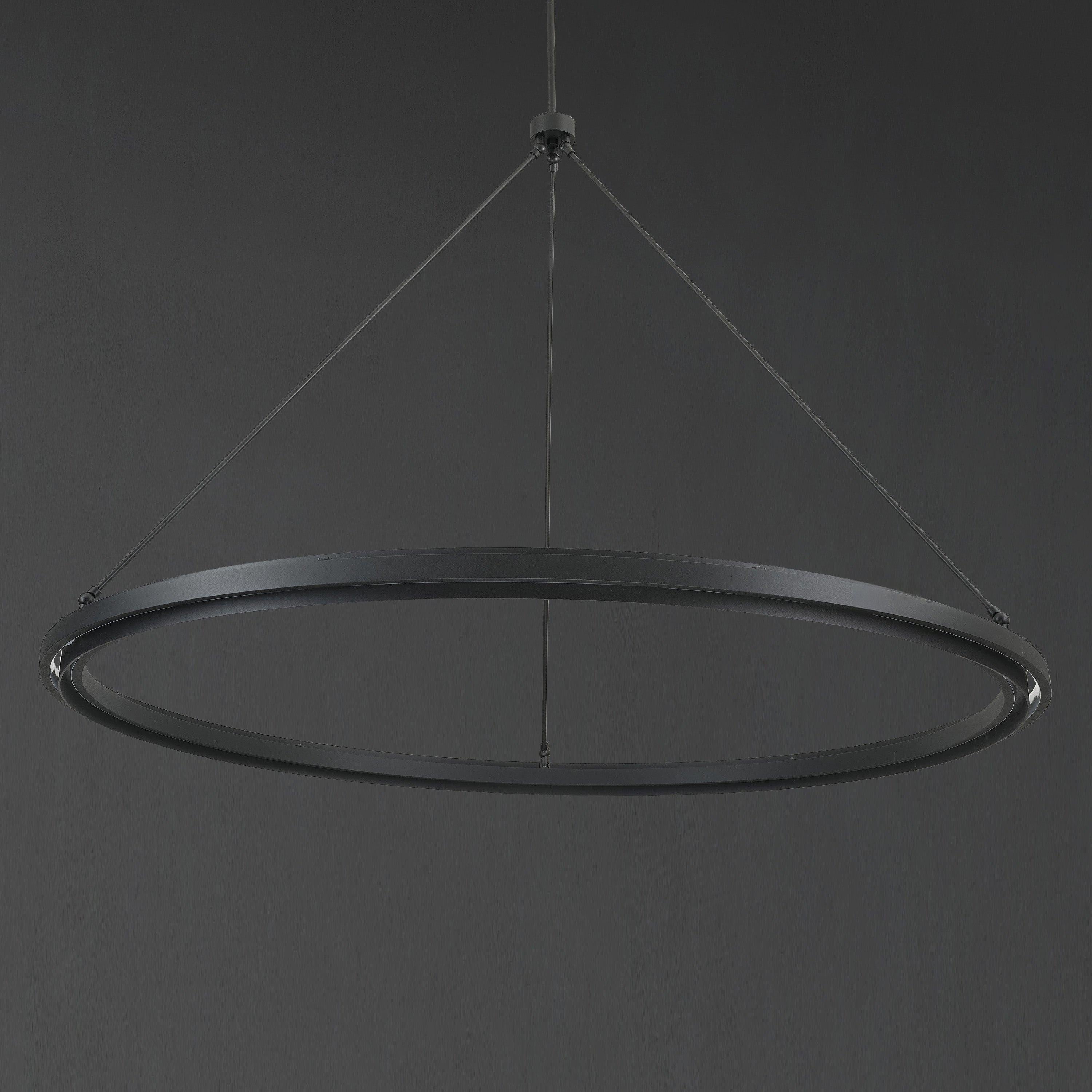 60 Inch Forged Iron Ring LED Chandelier - Peralta