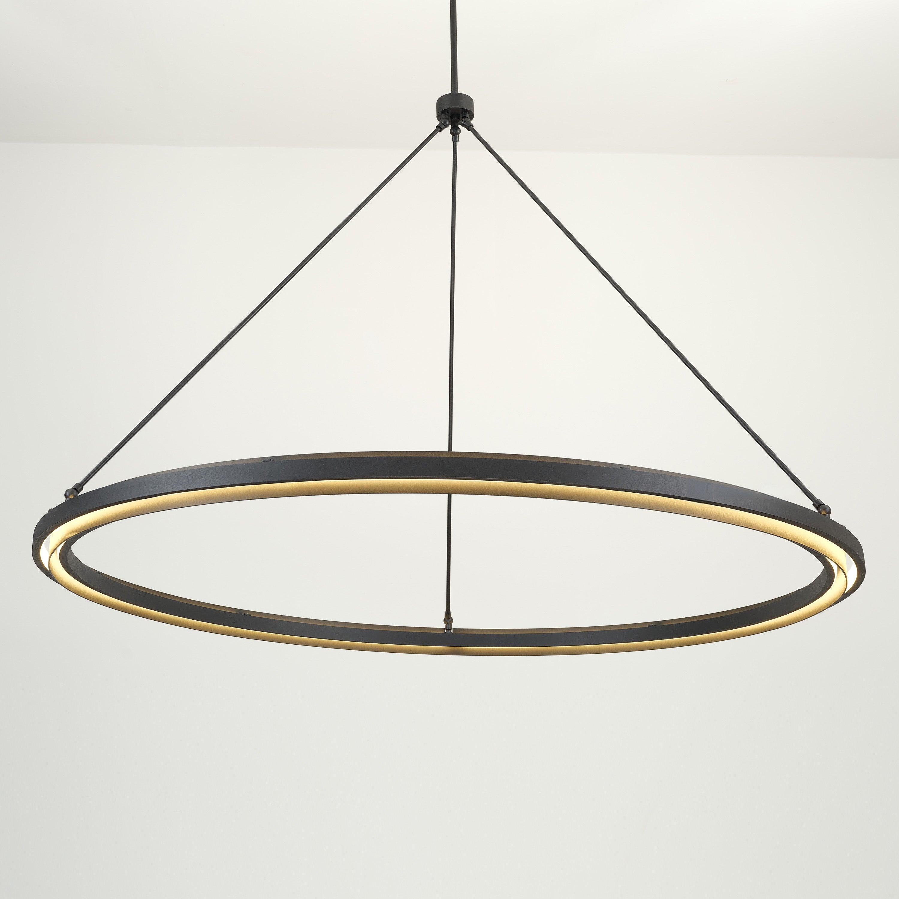 60 Inch Forged Iron Ring LED Chandelier - Peralta