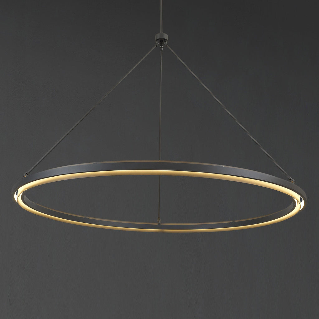 60 Inch Forged Iron Ring LED Chandelier - Peralta