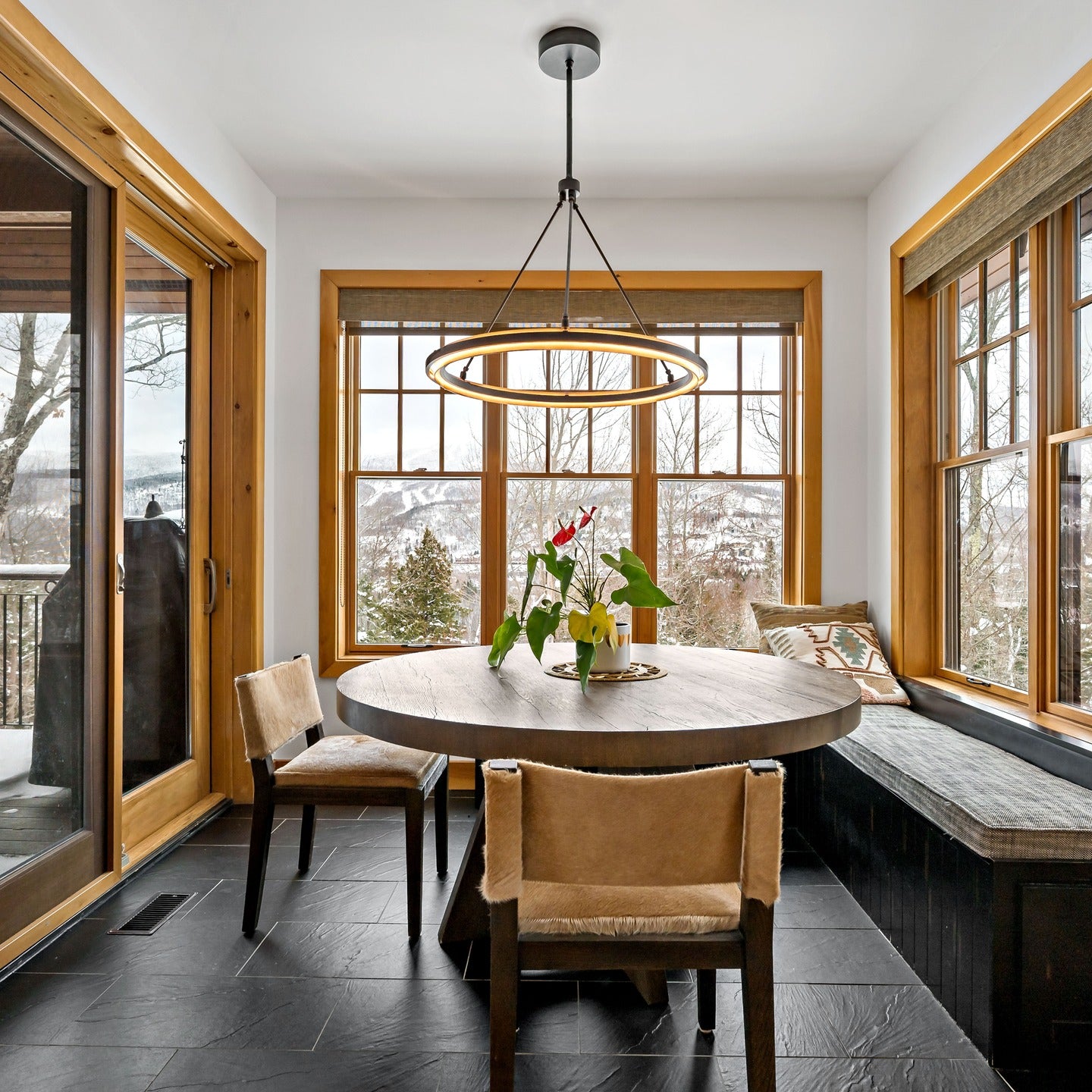 36 Inch Forged Iron Ring LED Chandelier - Peralta