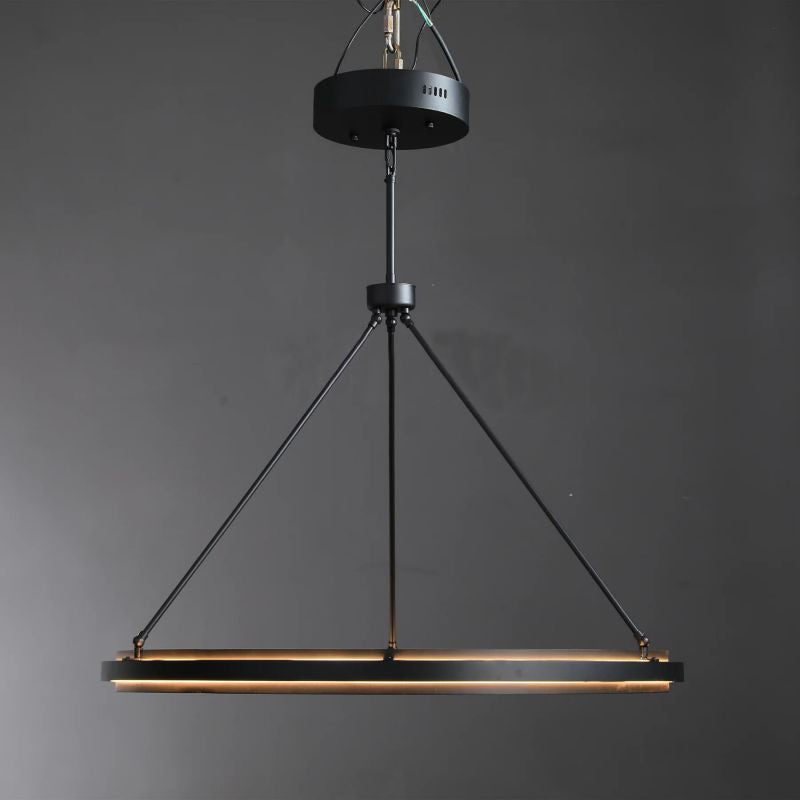 36 Inch Forged Iron Ring LED Chandelier - Peralta