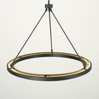 36 Inch Forged Iron Ring LED Chandelier - Peralta