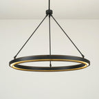 36 Inch Forged Iron Ring LED Chandelier - Peralta