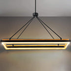 48 Inch Forged Iron Rectangular LED Chandelier - Peralta