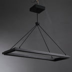 48 Inch Forged Iron Rectangular LED Chandelier - Peralta