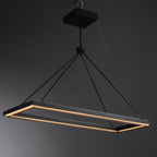 48 Inch Forged Iron Rectangular LED Chandelier - Peralta