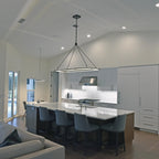 62 Inch Forged Iron Rectangular LED Chandelier - Peralta