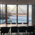 62 Inch Forged Iron Rectangular LED Chandelier - Peralta