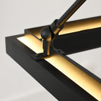 62 Inch Forged Iron Rectangular LED Chandelier - Peralta