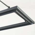 62 Inch Forged Iron Rectangular LED Chandelier - Peralta
