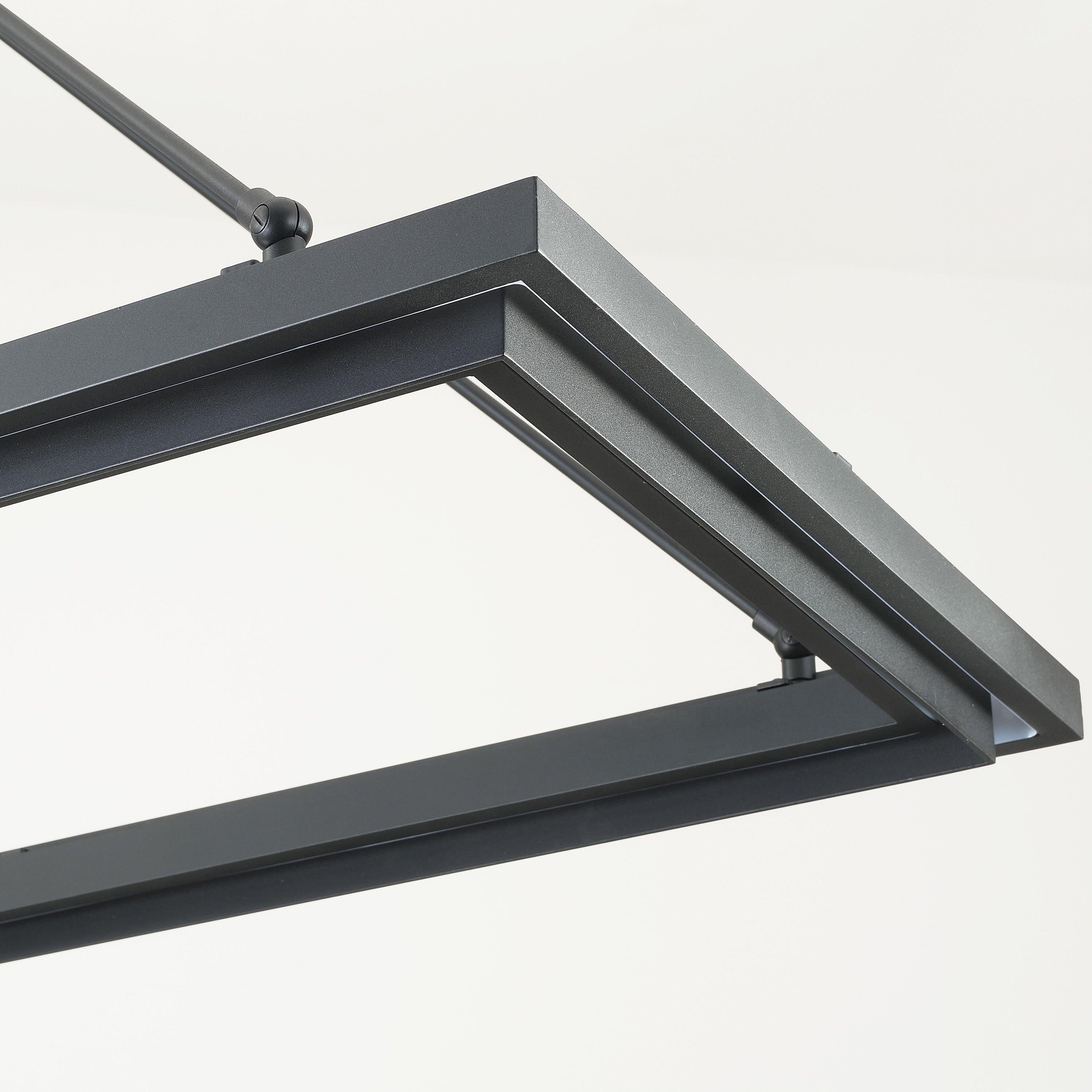 62 Inch Forged Iron Rectangular LED Chandelier - Peralta