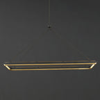 62 Inch Forged Iron Rectangular LED Chandelier - Peralta