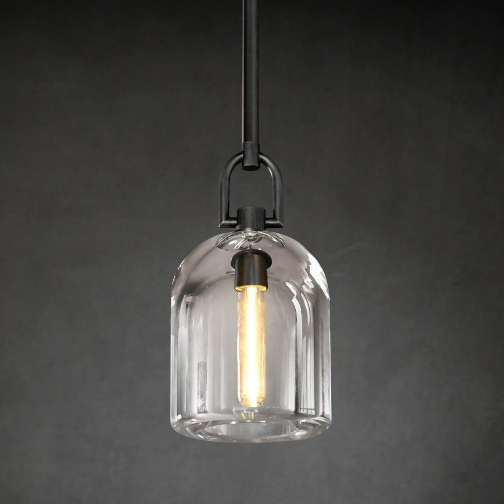 5 Inch Bell Crystal Pendant Light - Botanist