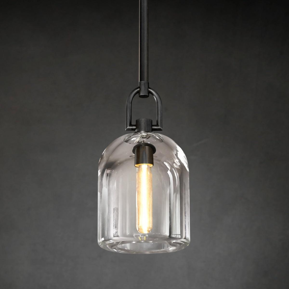 5 Inch Bell Crystal Pendant Light - Botanist