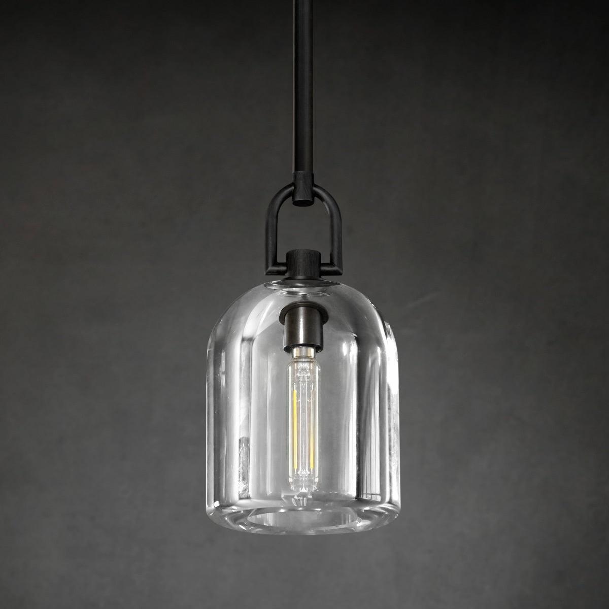 5 Inch Bell Crystal Pendant Light - Botanist