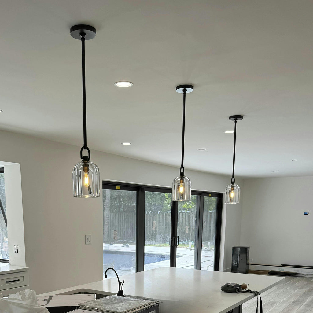 5 Inch Bell Crystal Pendant Light - Botanist